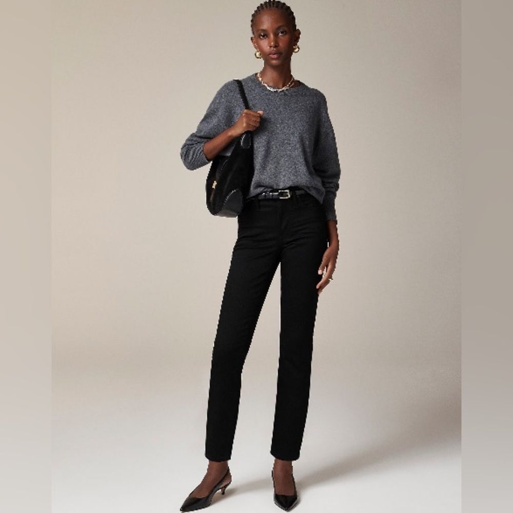 J. Crew Women’s 03’ Slim Jean in Black Size 33 NWT #CC545